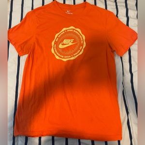 Nike orange mens t-shirt